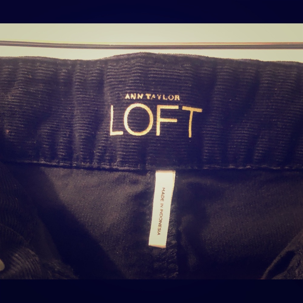 Navy blue Wide Flare Corduroy pants